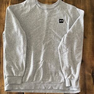 Under Armour Men's Light Gray Crewneck Pullover Sweatshirt